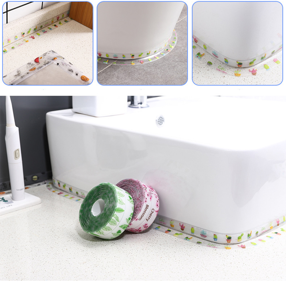 3.2 m tira de vedação à prova d 'água fita auto-adesiva fita à prova de mofo para cozinha Banheiro canto da parede do banheiro 