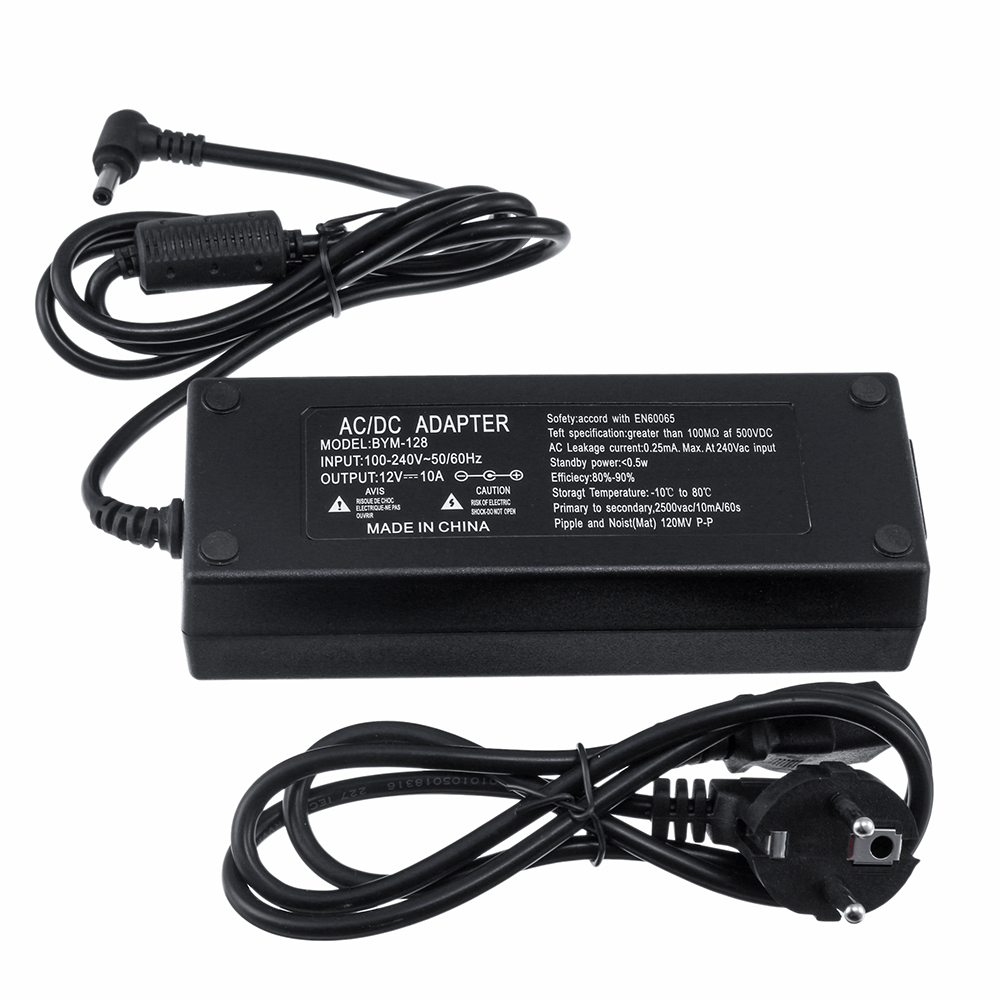URUAV 12V 120W 10A AC/DC Power Supply Adapter 5.5*2.5mm Output for RC Battery Charger - Photo: 6
