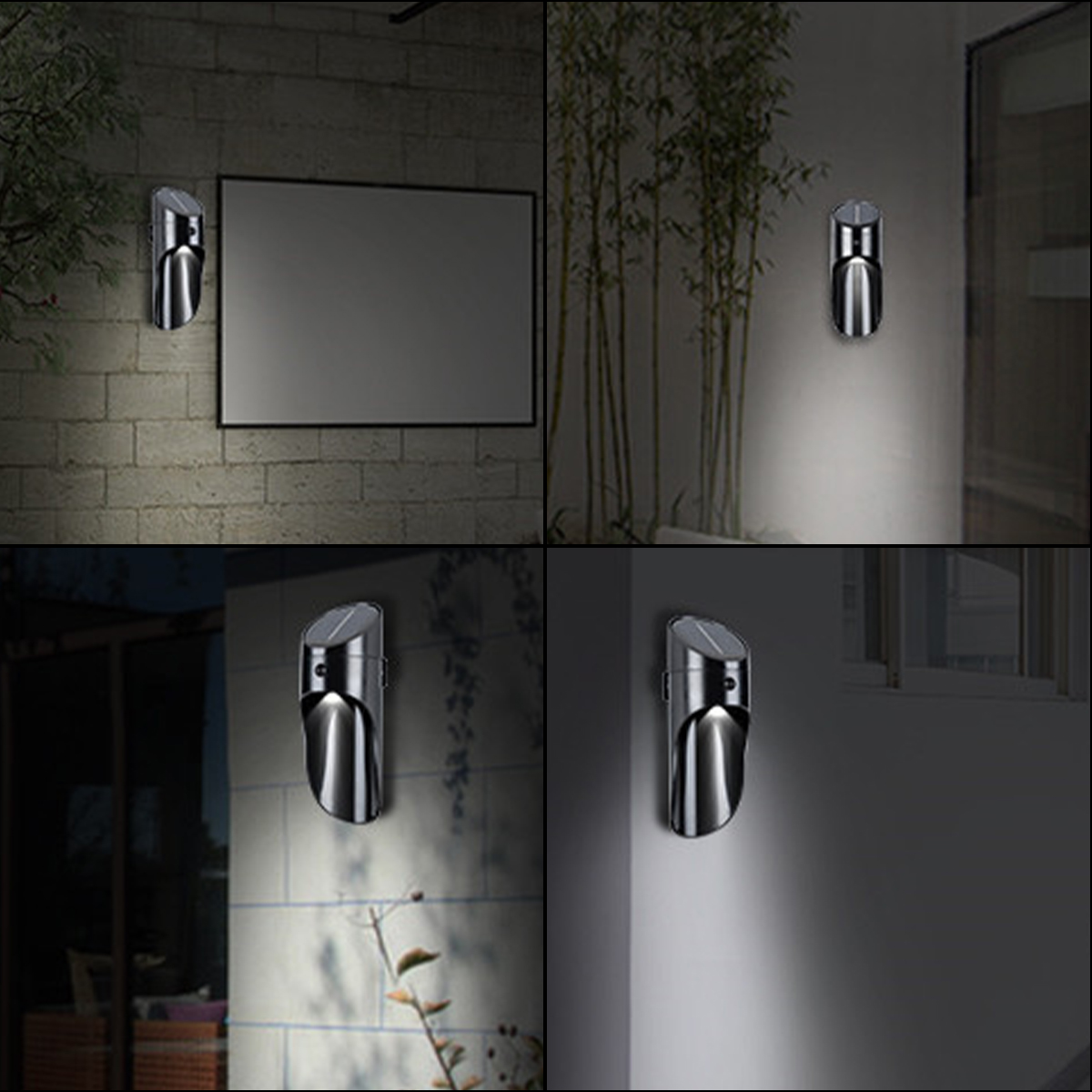 Bakeey Human Body Induction LED Solar Charging Indoor Outdoor Wall Lamps 
