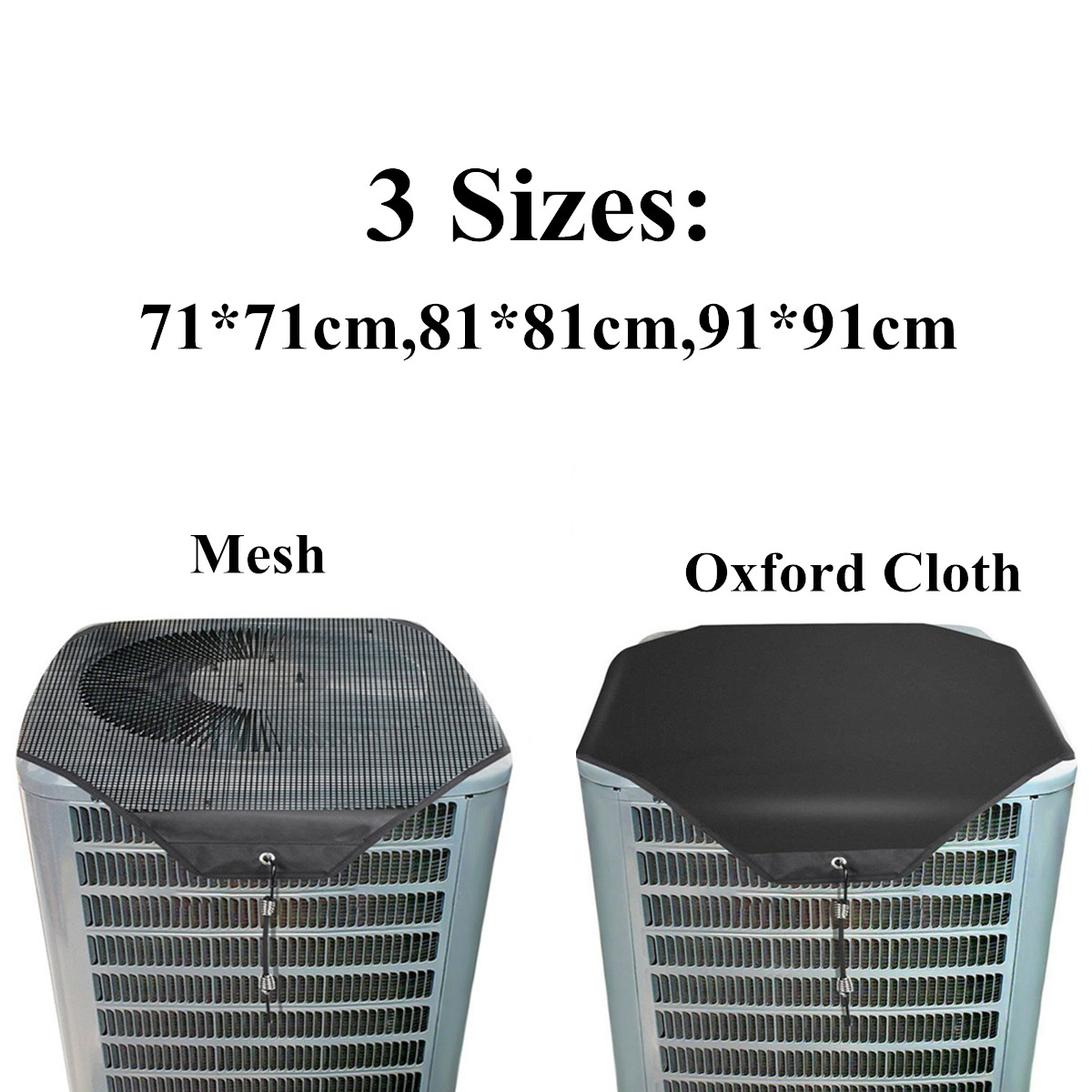 Air Conditioner Cover Outdoor Mesh Waterproof Oxford Cloth Protective Cover Dust Net Cooling Fan Cover