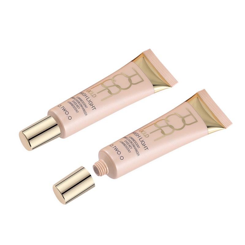 O.TWO.O Shimmer Highlighter blush Cream 25ml Primer Base Contouring Concealer Highlight Whitening Moisturizer Oil-control Cosmetics