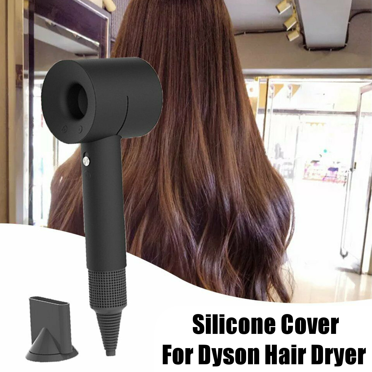 Soft Silicone Case Cover Hair Dryer Dustproof Protective Anti-scratch Cover For Dyson