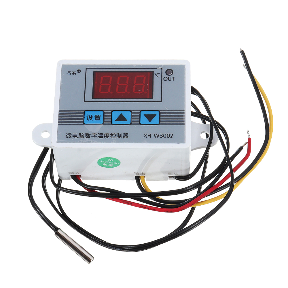 3pcs 12V XH-W3002 Micro Digital Thermostat High Precision Temperature Control Switch Heating and Cooling Accuracy 0.1