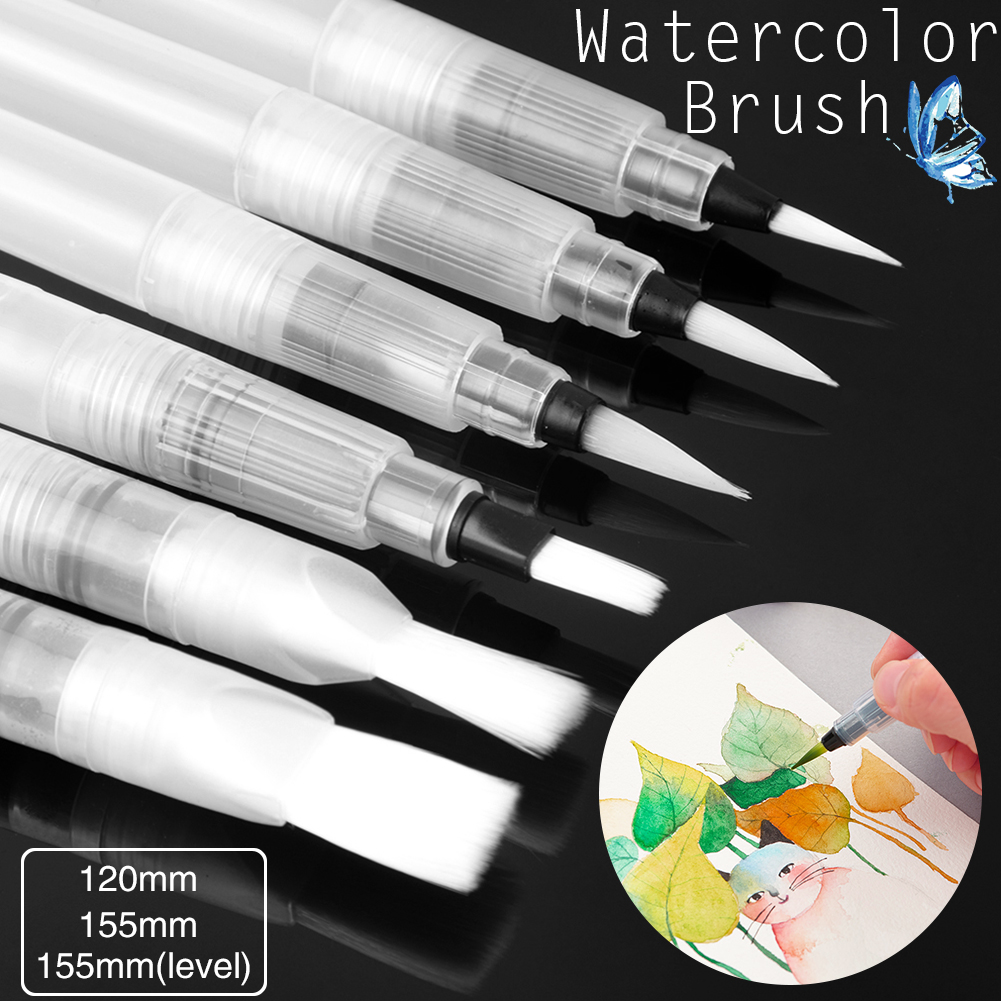 3/6 Pcs/pack Shuanglei mb-96 Water Color Painting Brush Pens Soft Nylon Hair Brush For Beginner Painting Drawing Writing Brush Art Supplies Gifts