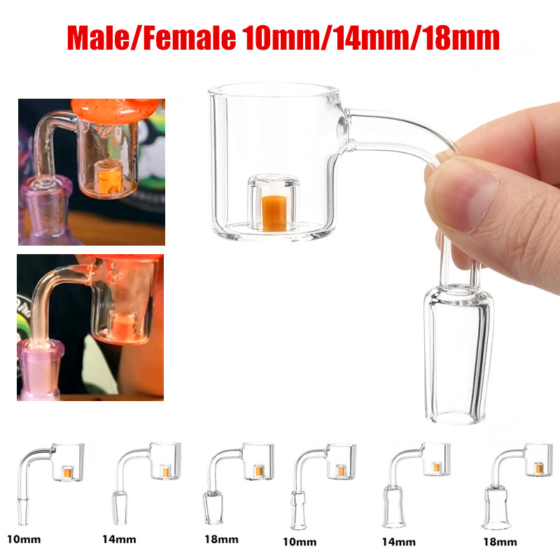 Water Pipe Glass Cap with Quartz Bowl Quartz Nail 18mm/14mm/10mm Male/Female