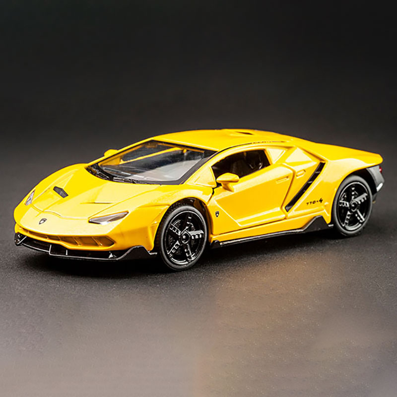 1:32 Alloy Centenario LP770 Multicolor Super Racing Car with Sound Light Diecast Model Toy for Children Gift - Photo: 5
