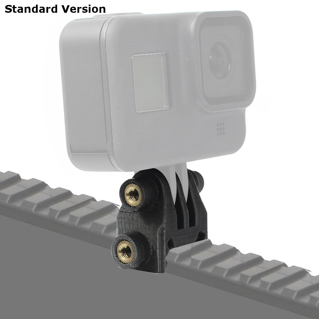 For GOPRO/EKEN Action Camera Mount Guide Lead Rail Adapter Slide Way Clamp Holder Cold Shoe Base 3D Printed for FPV Drone Gimbal - Photo: 2