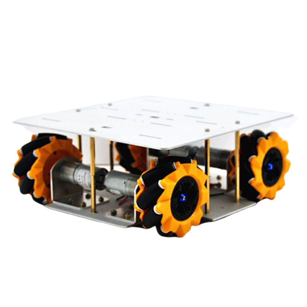 D-30 DIY Smart 4WD RC Robot Car Chassis Base With Omni Wheels DC 12V 1:46 Motor - Photo: 2