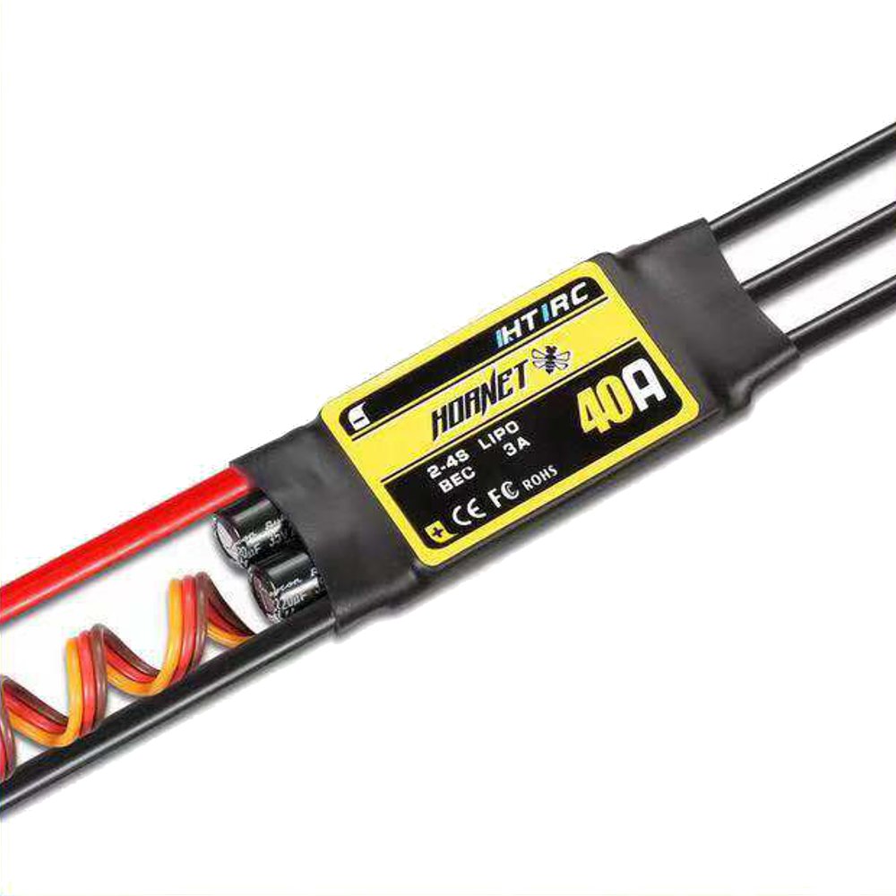 HTIRC Hornet 2-4S 40A Brushless ESC With 5V/3A BEC XT60 Plug For RC Airplane - Photo: 3