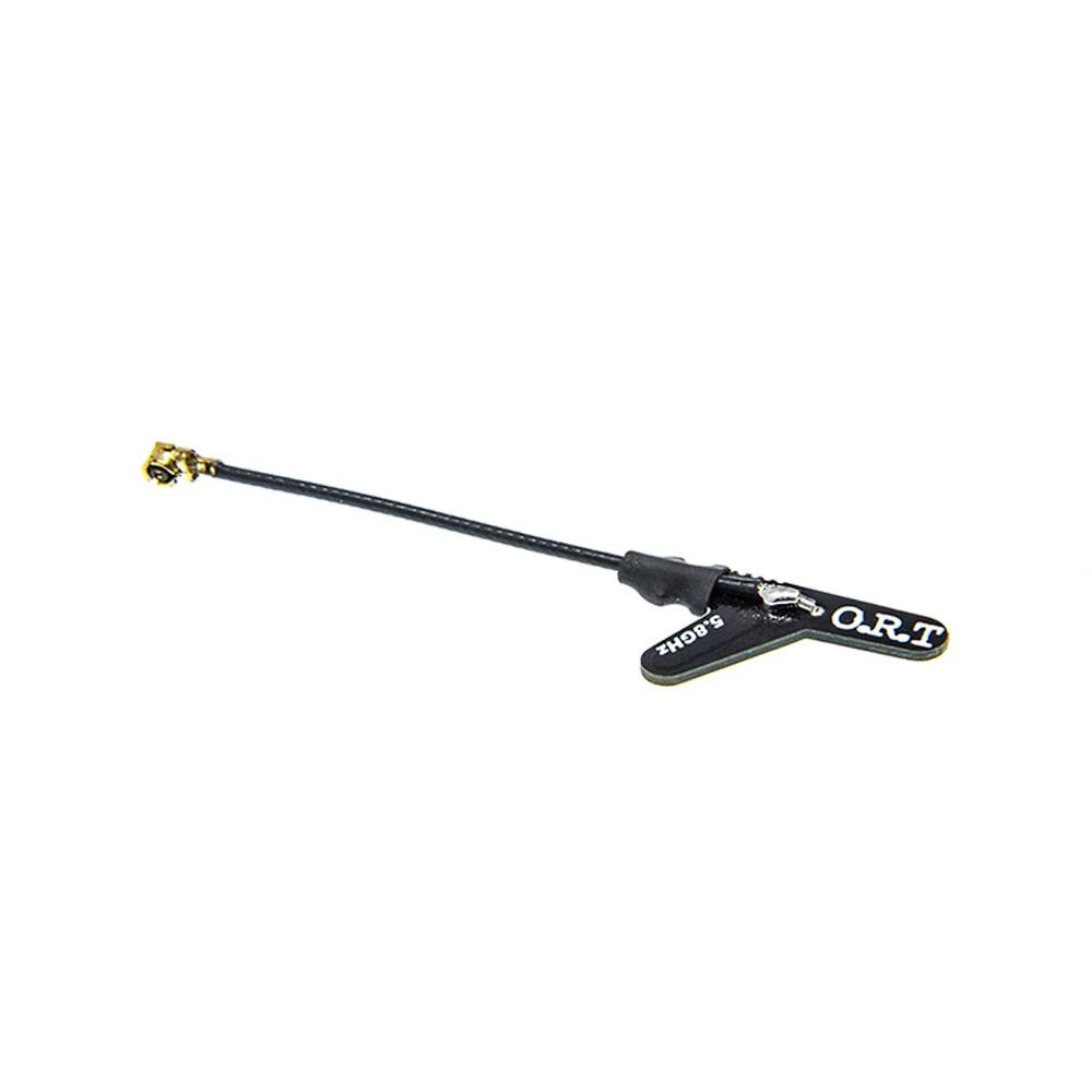 1 Piece ORT Micro Vee 5.8GHz 2.2dBi Gain Linear FPV Antenna Black/White With U.FL Connector For Micro Quads - Photo: 2