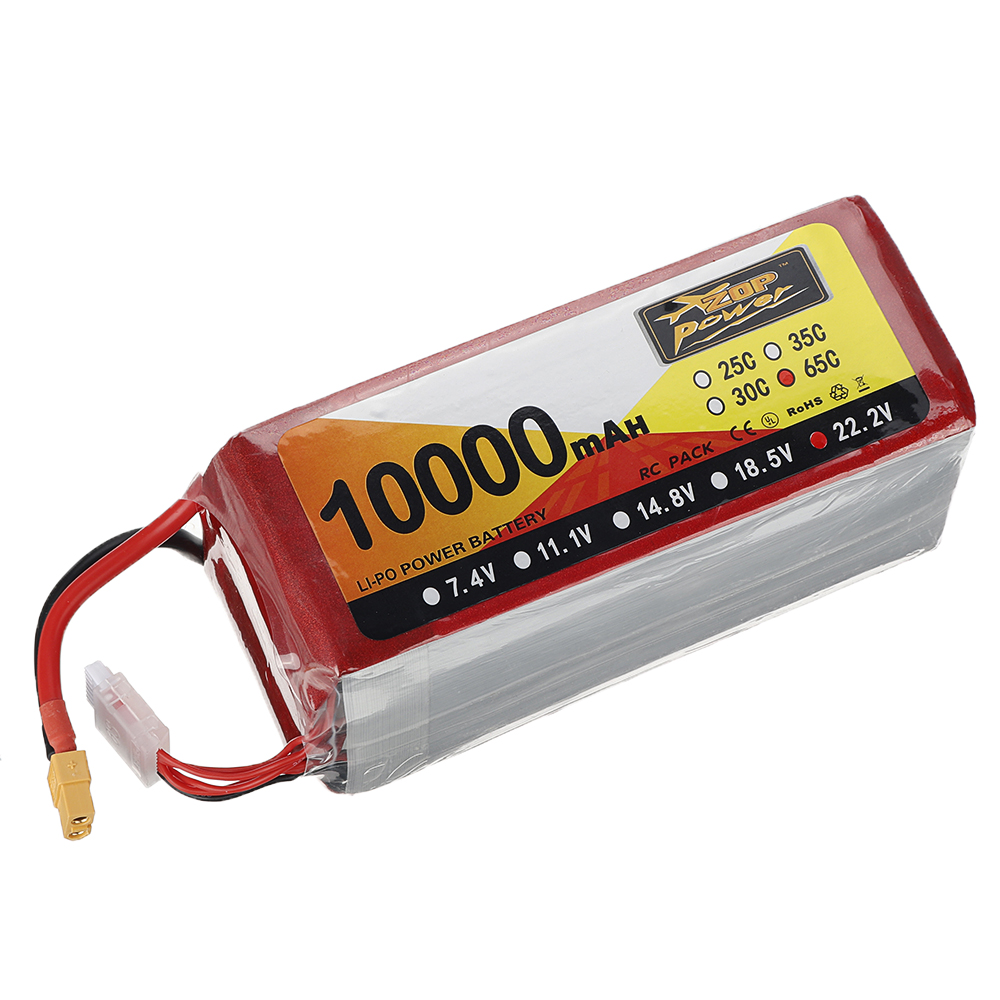 ZOP Power 22.2V 10000mAh 65C 6S Lipo Battery XT60 Plug for FPV RC Quadcopter Agriculture Drone - Photo: 3