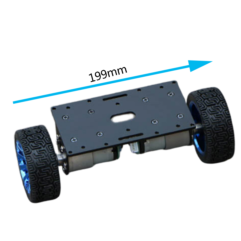 DIY 2WD Balance Smart Metal RC Robot Car Chassis Base With Hall Motor/Upgraded Motor For Arduino - Photo: 11