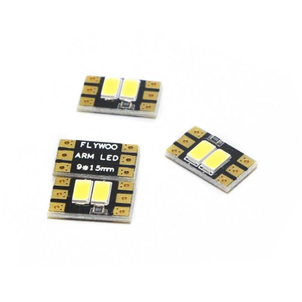 4 PCS FLYWOO Frame Arm LED Board Light 2/4 Bits 9x15/20/25mm Support 2-6S for RC Drone FPV Racing - Photo: 2