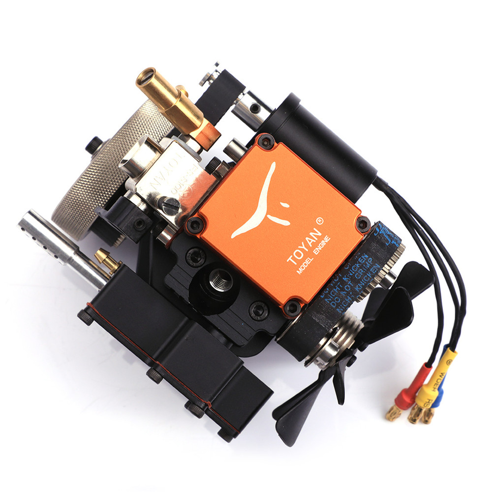 4 Stroke RC Engine Water Cooled Gasoline Model Engine Kit Starting Motor For RC Car Boat Airplane Toyan FS-S100G(w) - Photo: 5