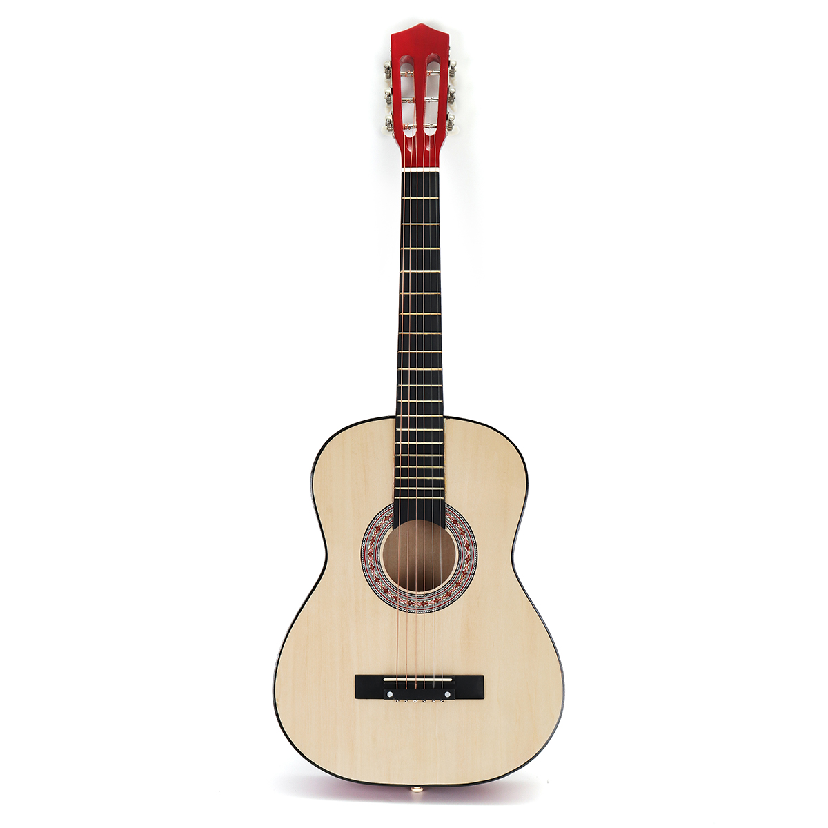 38 Inch 6 Strings Wooden Acoustic Guitar with Guitar Bag for Beginners - Photo: 2