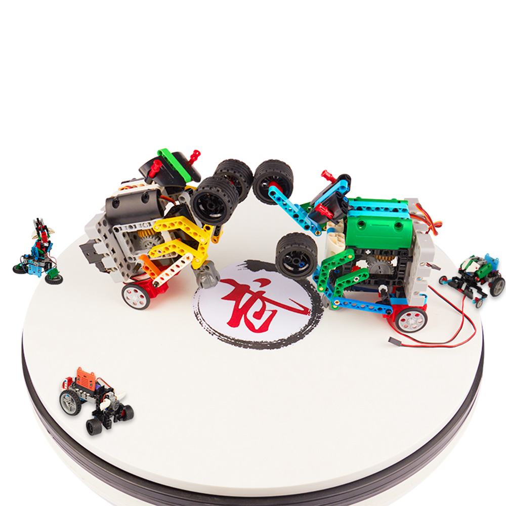 Kittenbot 12 In 1 DIY Block Building Microbit Program RC Robot Tracking Obstacle Avoidance Robot Toy - Photo: 2