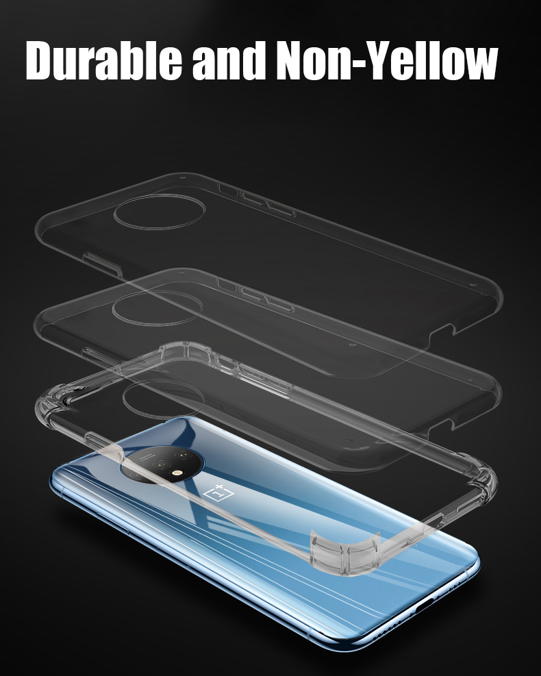 Bakeey OnePlus 7T Air Bag Bumper Shockproof Transparent Soft TPU Protective Case