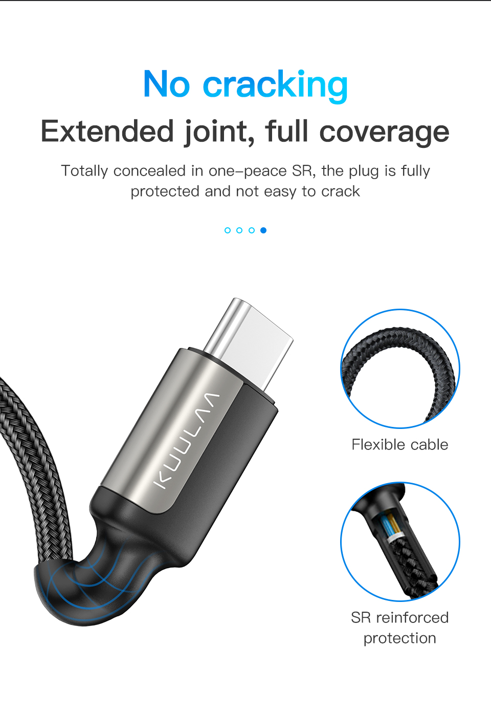 KUULAA 3A 60W Type C to Type C PD QC3.0 Fast Charging Data Cable For MI8 MI9 Oneplus 7 Pro Pocophone F1 Note 10 5G+