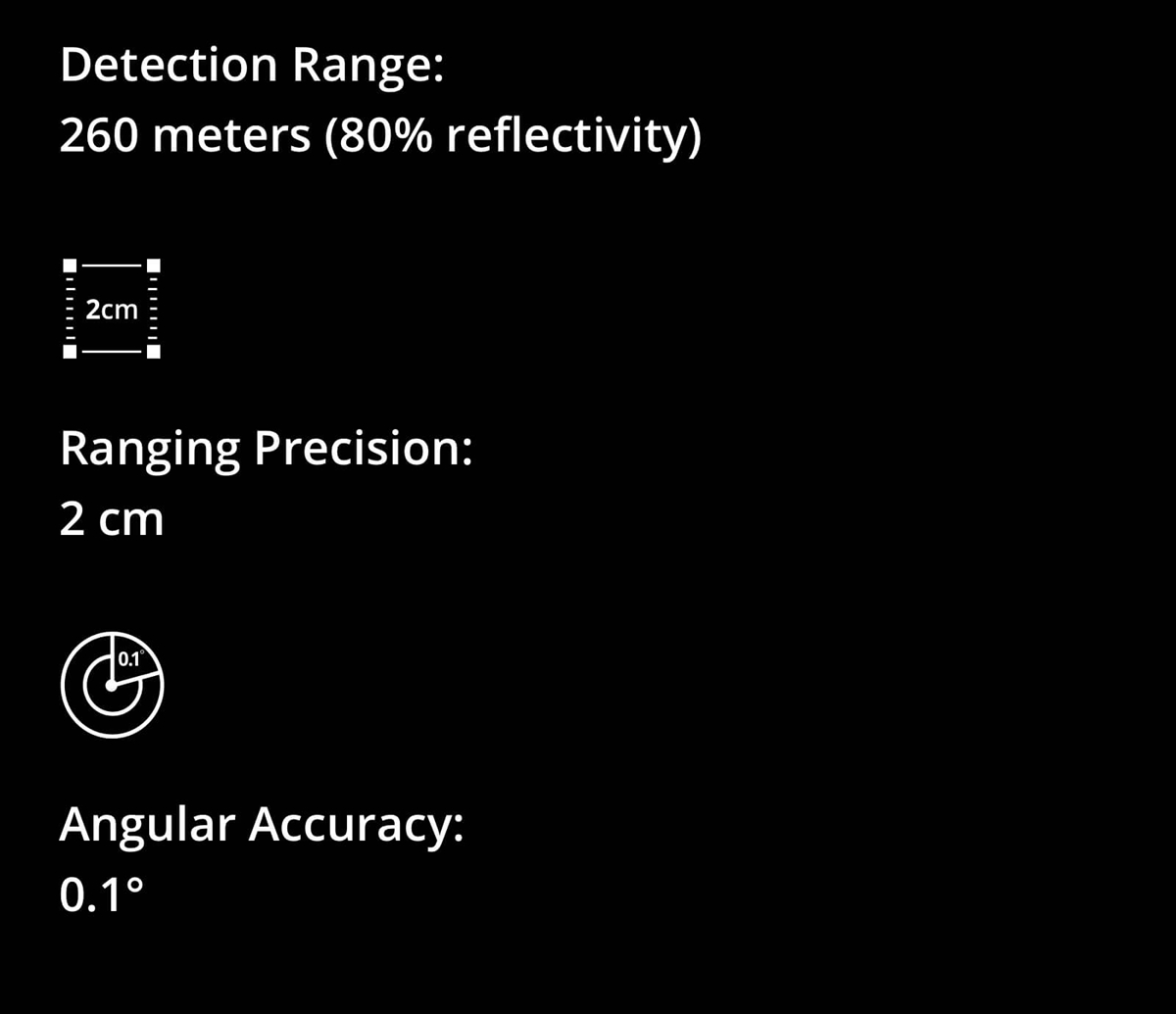 DJI Livox Mid-100 Lidar Sensor 30W 260m @80% Reflectivity 2cm 0.1°Distance Angle Accuracy for RC Drone UAV Robotics - Photo: 3