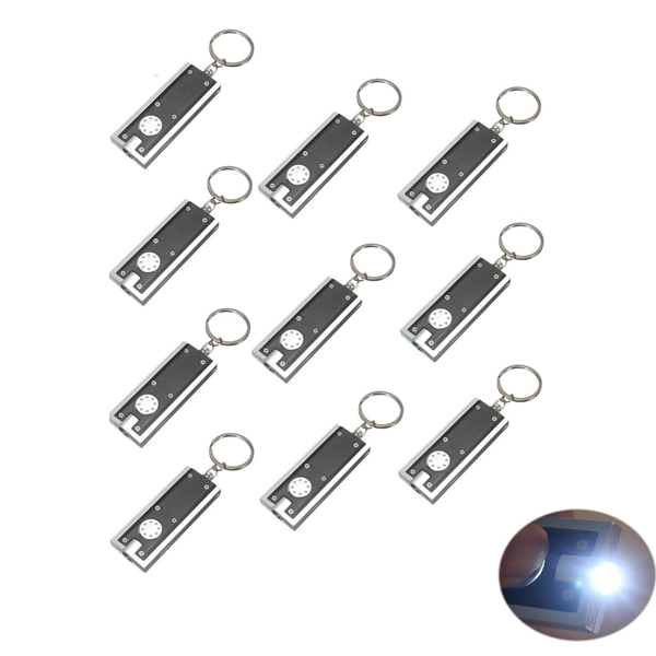 MECO 20 pcs Mini Flashlight LED Camping Keyring Flashlight Keychain Light Flashlight