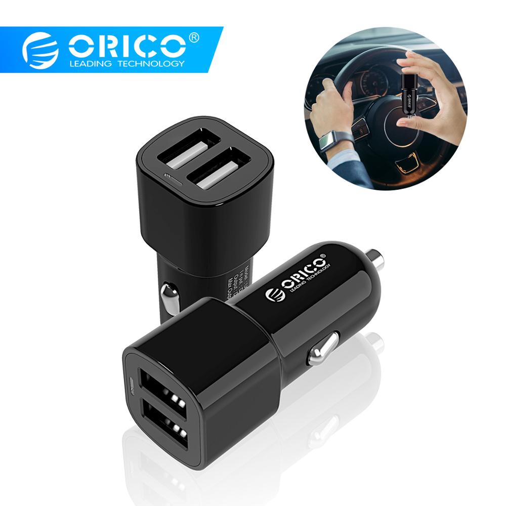 ORICO 17W Dual USB Port LED Indicator Fast Charging USB Car Charger For iPhone XS X Max 11 Pro Huawei P30 Pro Mate 30 Mi9 9Pro S10+ Note10