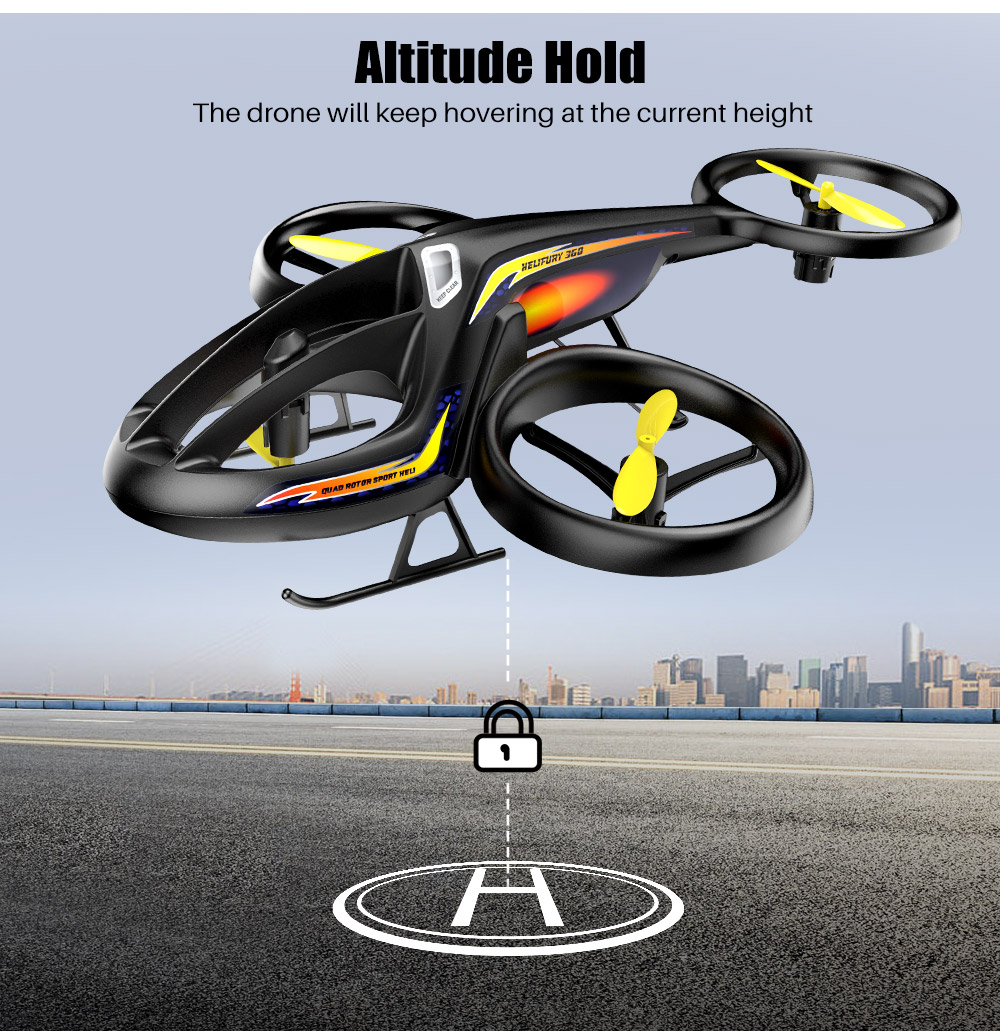 SYMA TF1001 Helifury 360 Altitude Hold Mode 3D Flips LED RC Drone Quadcopter RTF with Landing Pad - Photo: 6