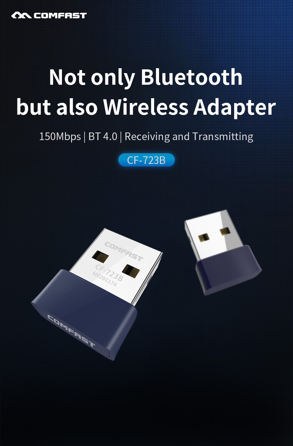 COMFAST CF723B bluetooth4.0 Wireless Adapter Receiving Transmitting 2 in 1 USB4.0 USB Adapter bluetooth transmitter Networking Adapter
