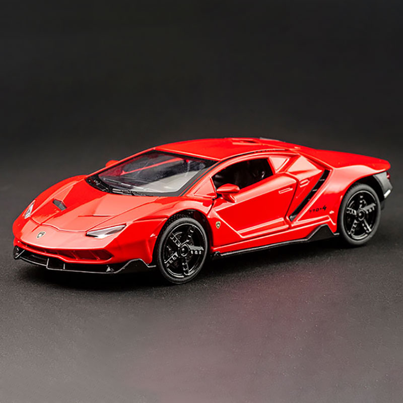1:32 Alloy Centenario LP770 Multicolor Super Racing Car with Sound Light Diecast Model Toy for Children Gift - Photo: 8