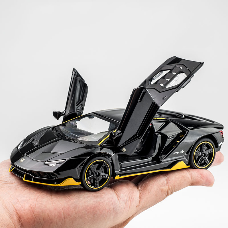 1:32 Alloy Centenario LP770 Multicolor Super Racing Car with Sound Light Diecast Model Toy for Children Gift - Photo: 10