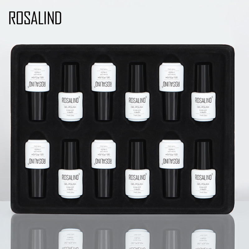 Rosalind 12 Pcs Solid Color Nail Polish Set