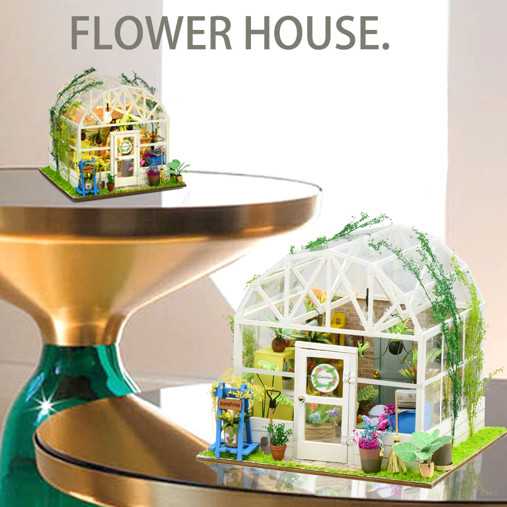 ZHIBO Romantic Flower House DIY Hand-Assembled Art House Doll House - Photo: 4