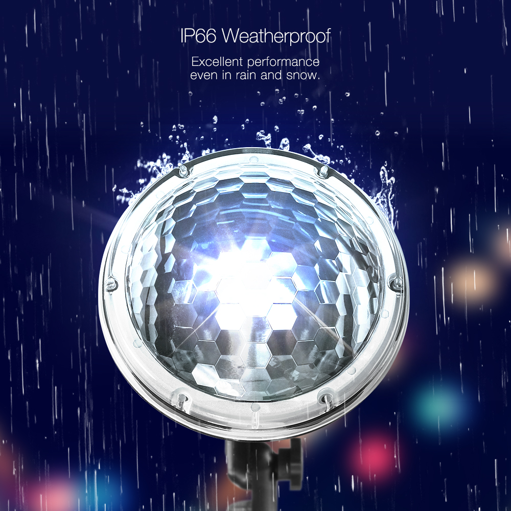 DIGOO DG-SY818S Winter Snow Projection Lamp Remote Control Stage Light Waterproof for Outdoor Indoor AC100-240V 