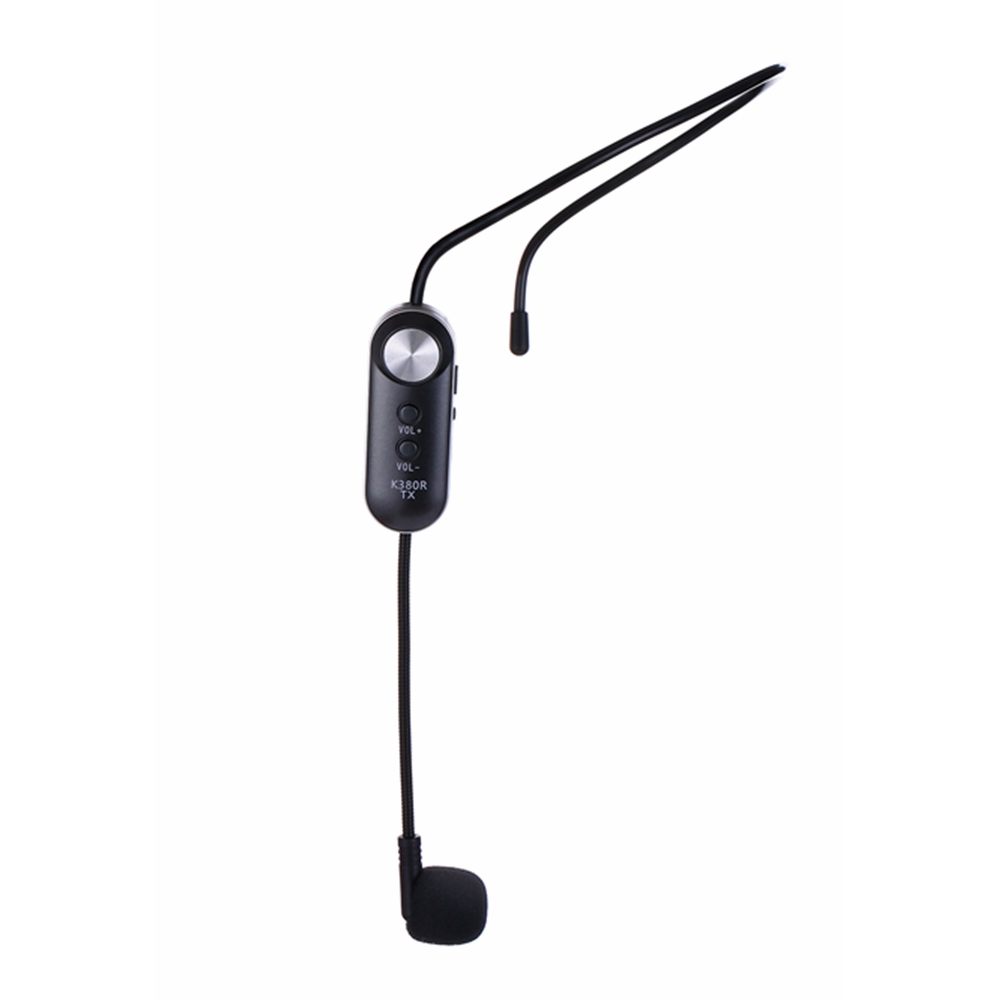 Gitafish K380R Portable UHF Wireless Microphone Headset 3.5mm Audio Head 6.5mm Adapter with USB-5V USB charging port - Photo: 4