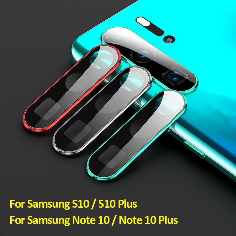  Bakeey 2 in 1 Metal +Tempered Glass Anti-scratch Rear Phone Lens Protector for Samsung Galaxy Note 10 / Galaxy Note 10 Plus / S10 / S10 plus
