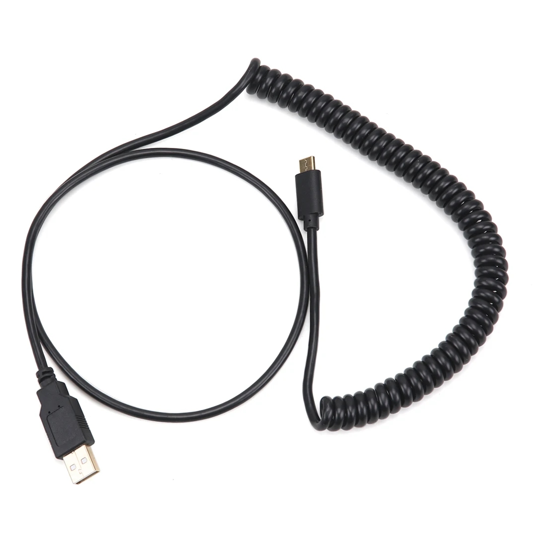 KBDfans Spiral Telephone Line Mechanical Keyboard Data Cable USB Type-C Interface