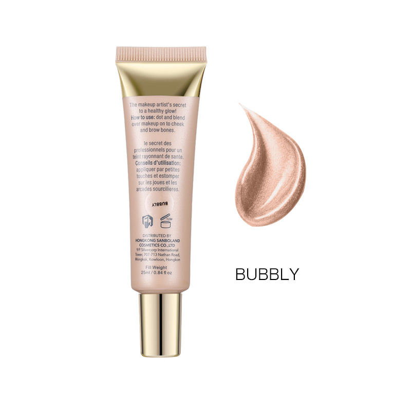 O.TWO.O Shimmer Highlighter blush Cream 25ml Primer Base Contouring Concealer Highlight Whitening Moisturizer Oil-control Cosmetics