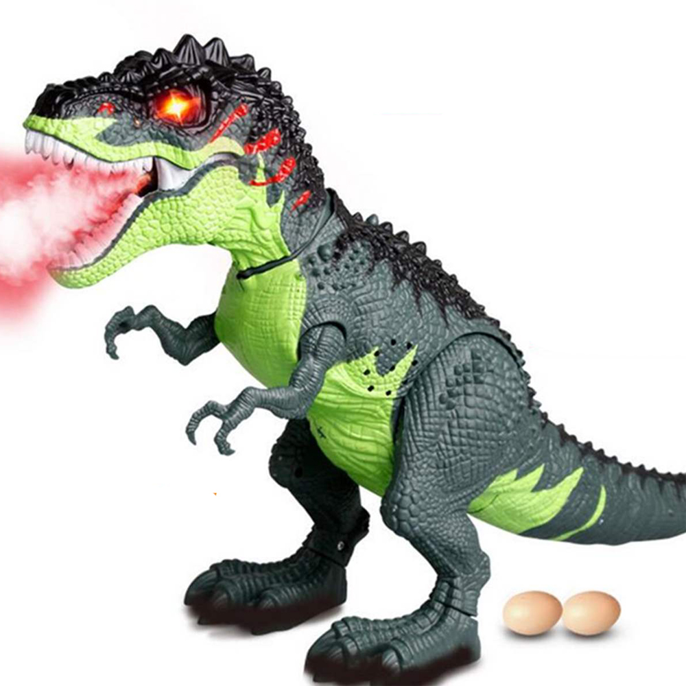 Electric Spray Projection Tyrannosaurus Rex Dinosaur Model Simulation Lay Eggs Animal Model Toys