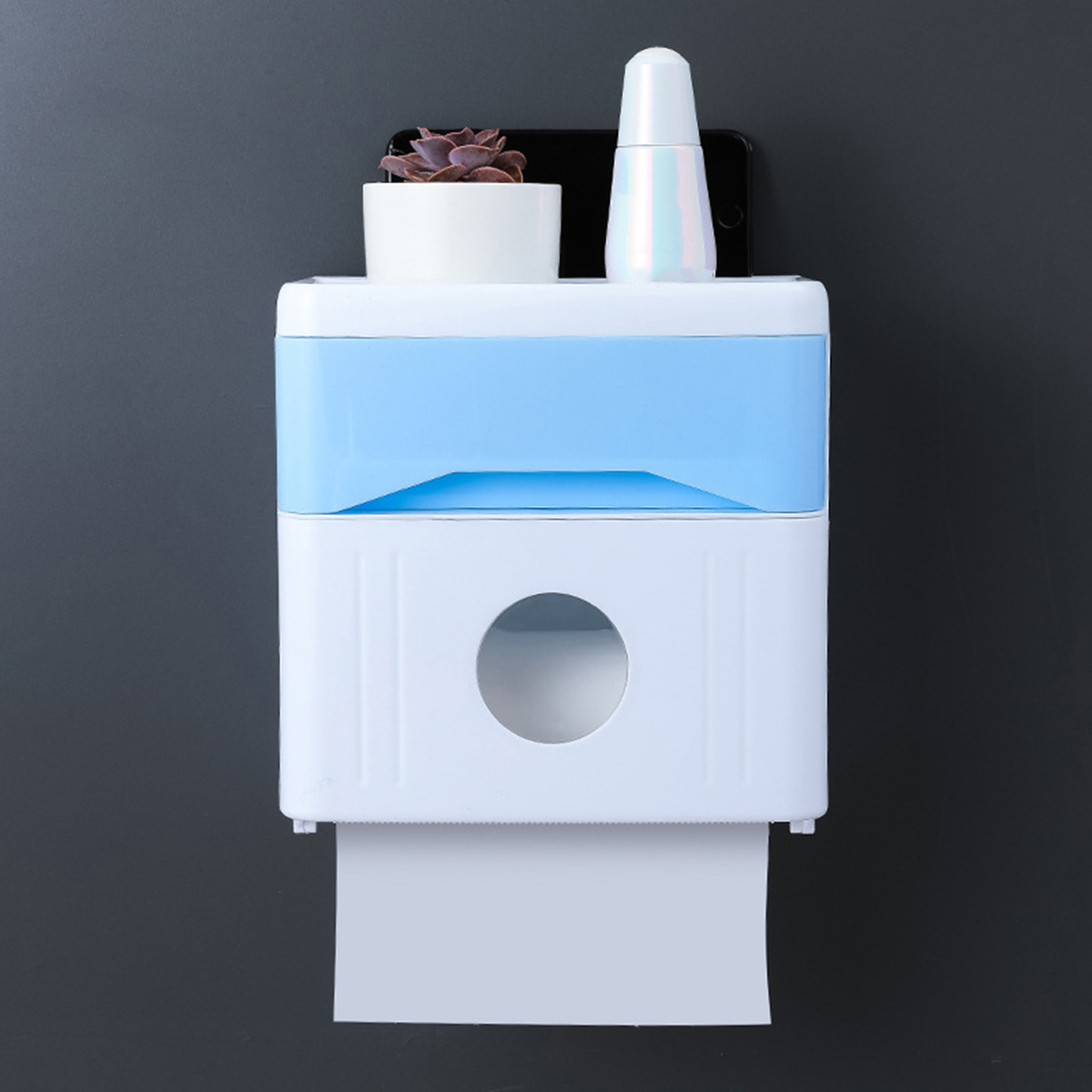 Wall-mounted Tissue Paper Container Box Holder