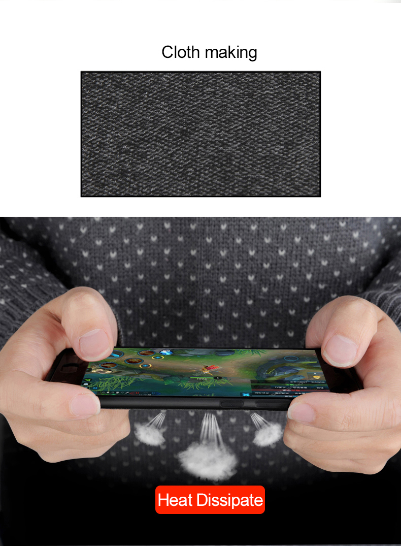 Bakeey Luxury Fabric Splice Soft Silicone Edge Shockproof Protective Case For Xiaomi Redmi Note 8 Pro Non-original