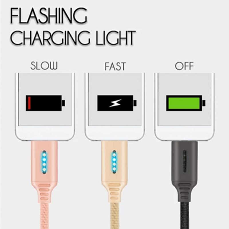 Bakeey 2.4A Type-C Micro USB Auto Cut-off Fast Charging Data Cable For Huawei P30 Pro Mate 30 5G 9Pro K30 Oneplus 7T Pro 