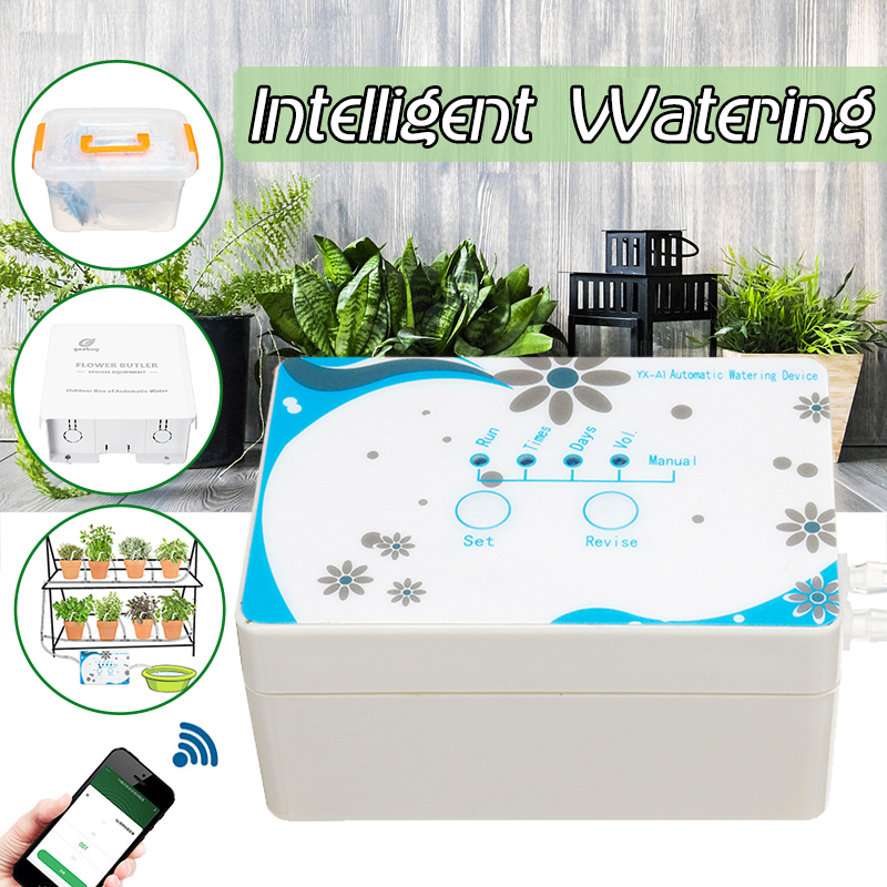 Automatic Irrigation Timer 2 Setting Mode Watering Drip Irrigation WiFi APP Water Timer Remote Control System Solenoid Valve Timer