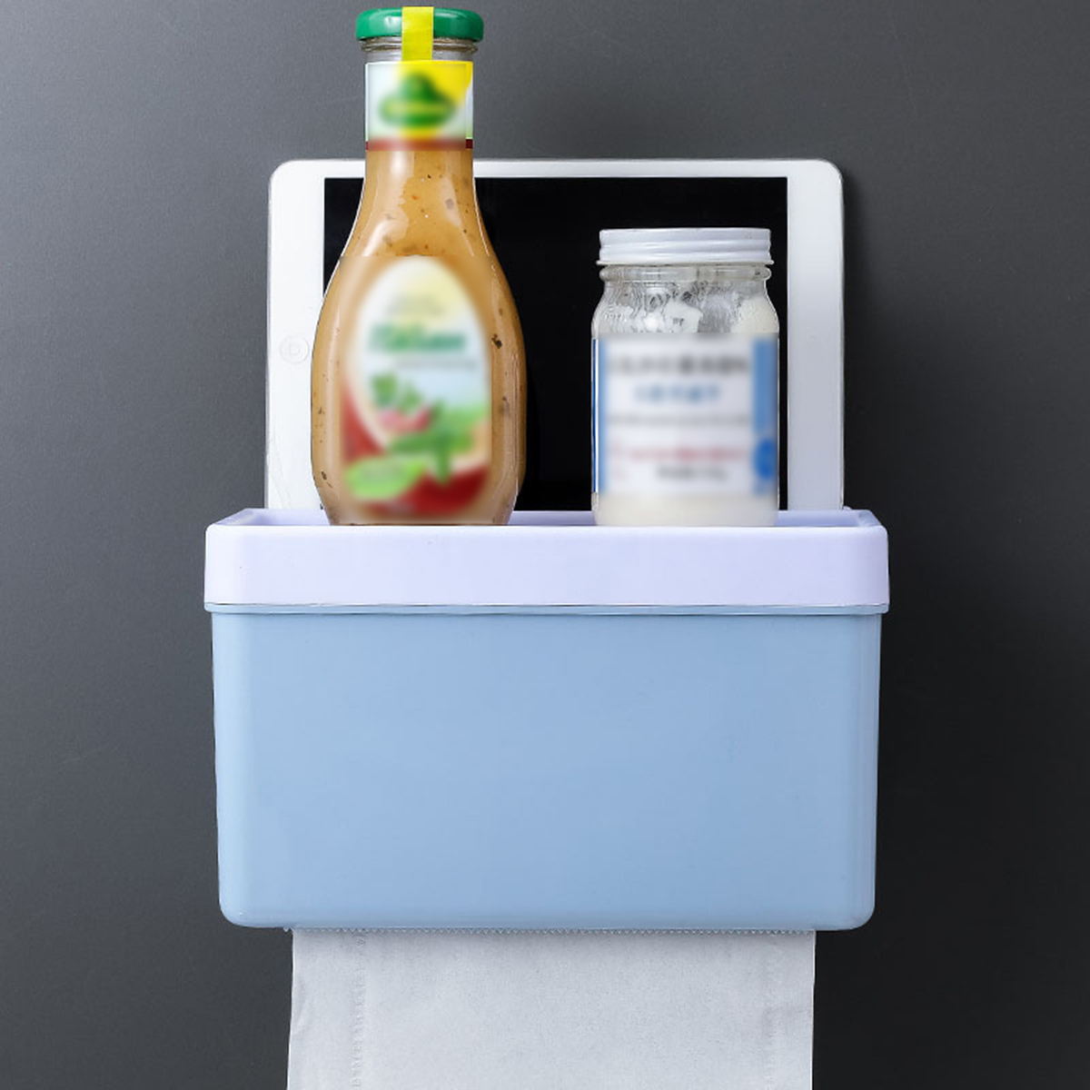 Wall-mounted Tissue Paper Container Box Holder
