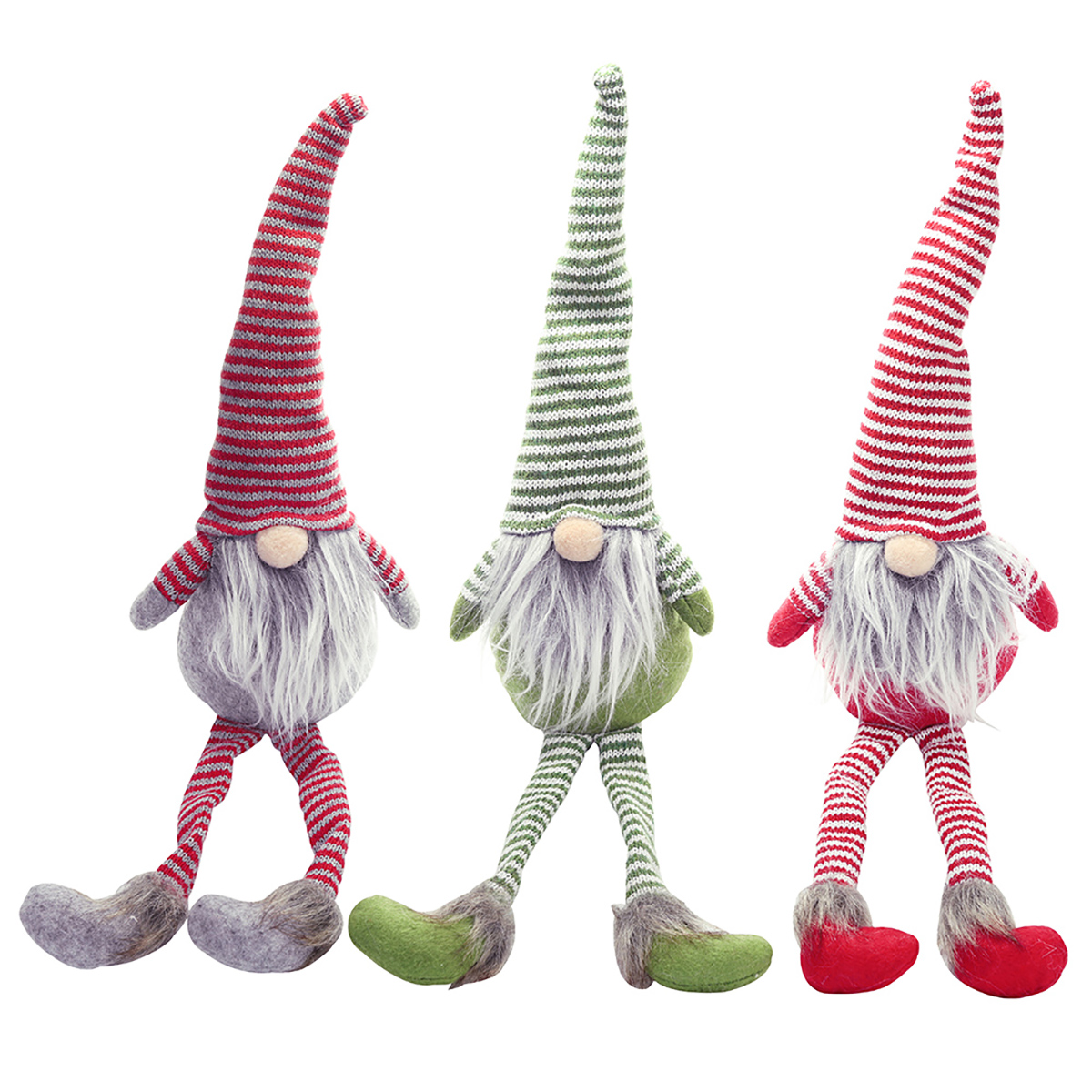 Non-Woven Hat With Long Legs Handmade Gnome Santa Christmas Figurines Ornament Decorations Toys - Photo: 2
