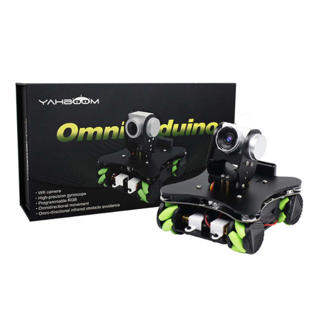 Yahboom Omniduino DIY Smart RC Robot Car FPV Programmable Wifi APP/PS2 Stick Control Obstacle Avoidance With HD AI Camera - Photo: 10