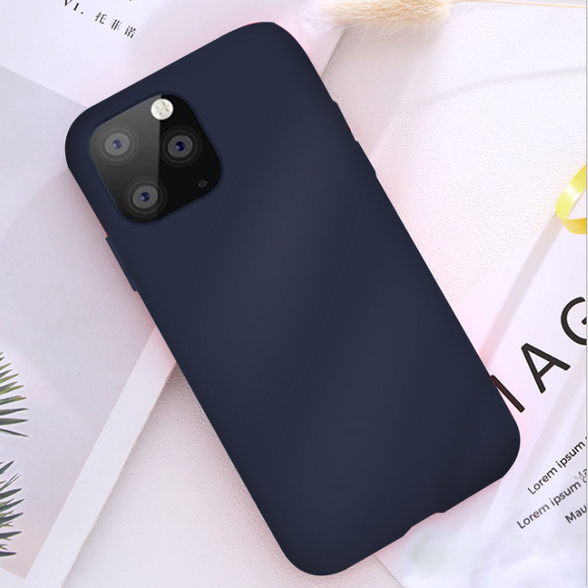 Bakeey Smooth Shockproof Soft Liquid Silicone Rubber Back Cover Protective Case for iPhone 11 Series