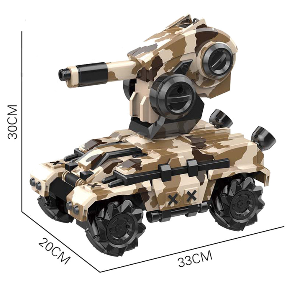 Xiangdijia Toys 008D 2.4G 4WD Electric RC Battle Tank Drift Vehicles Stunt Car RTR Model - Photo: 5
