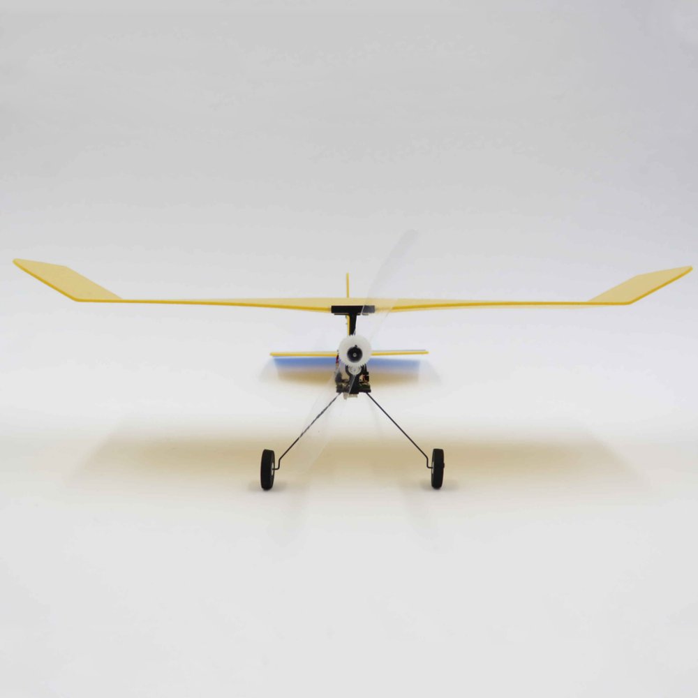 URUAV M1-Wasp 224mm Wingspan Balsa Wood / PP Board Optional Carbon Fiber Beginner Indoor RC Airplane KIT - Photo: 4