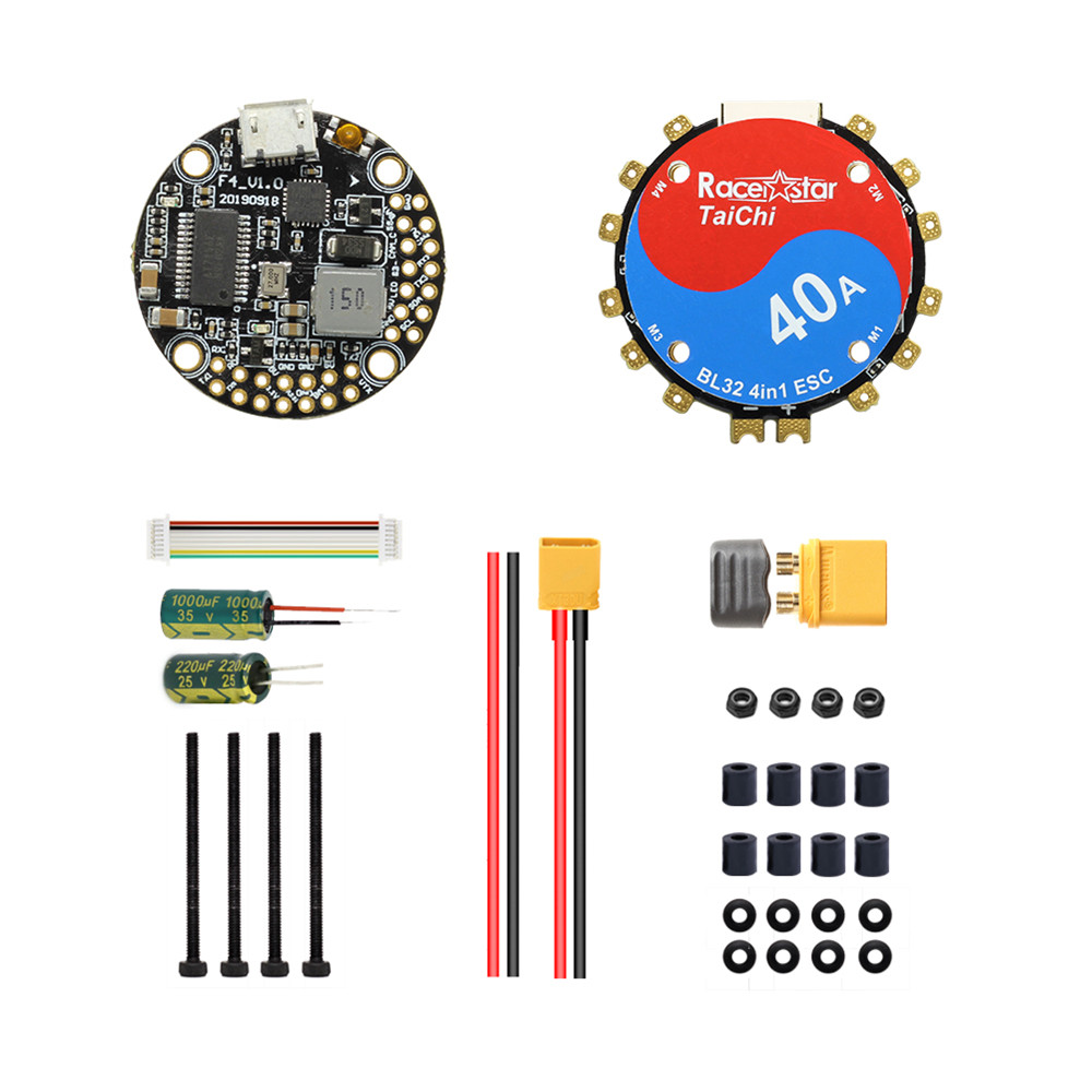 20x20mm Racerstar TaiChi Round Stack F4 OSD 2-6S Flight Controller AIO BEC & 40A BL_32 4in1 ESC for RC Drone FPV Racing - Photo: 9