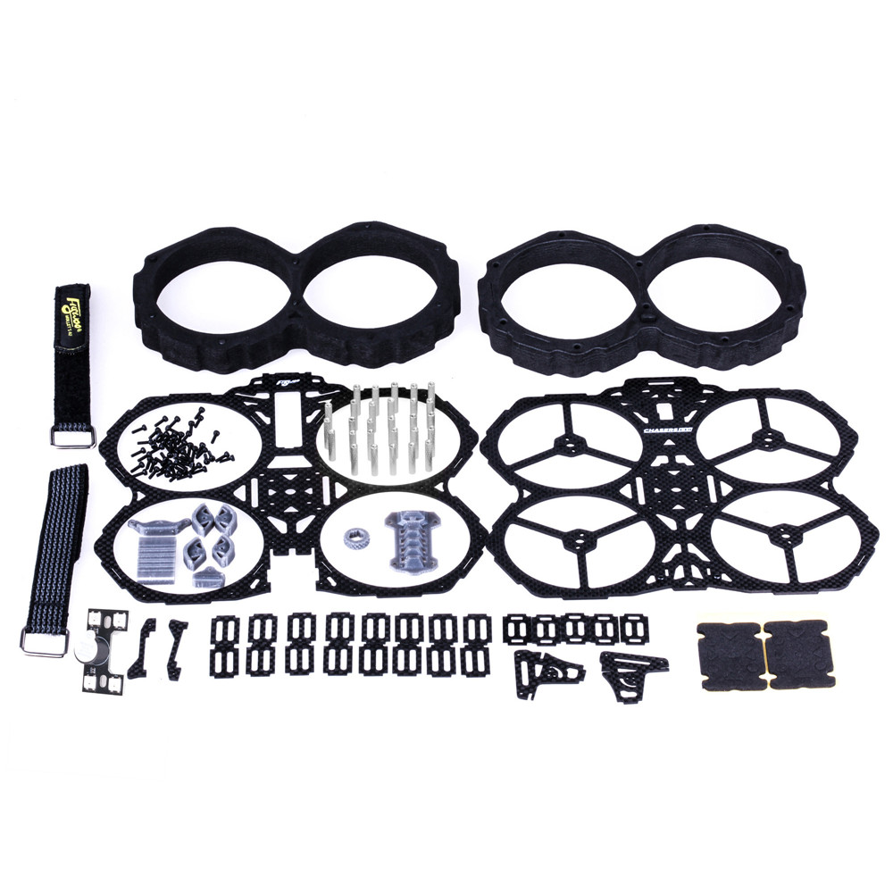 Flywoo Chasers Normal Version 138mm 3K Carbon Fiber 3 Inch Frame Kit w/ Ducts for RC Drone FPV Racing - Photo: 5