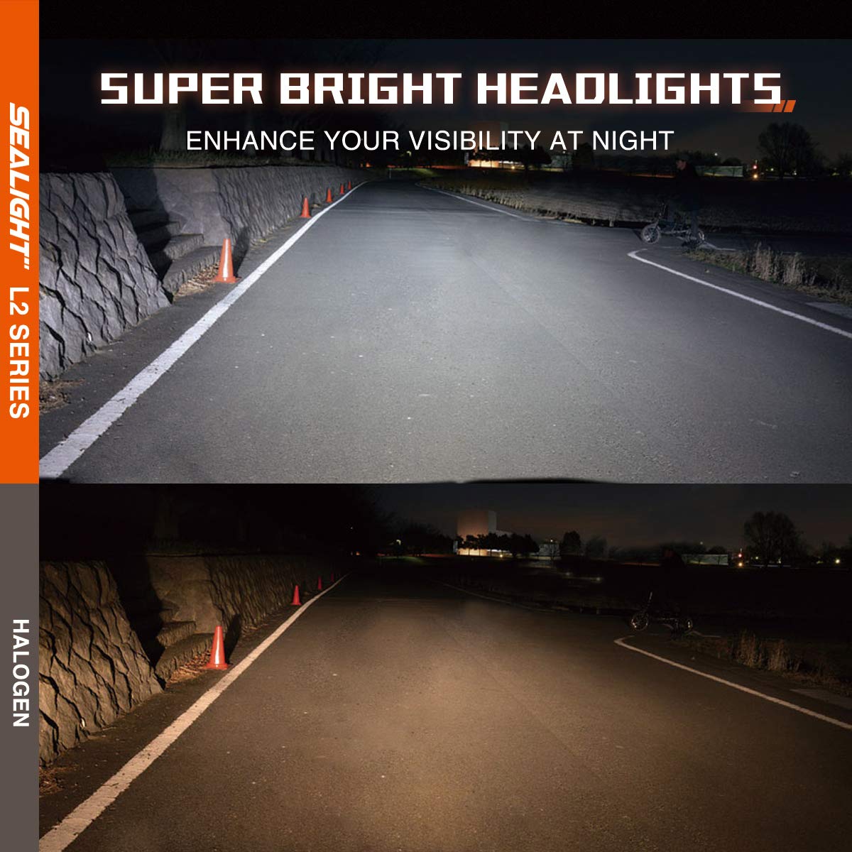 SEALIGHT L2 Car LED Headlights Bulbs H4 H7 H11/H8/H9 9005 9006 Fog Light 80W 8000LM 6000K 2PCS